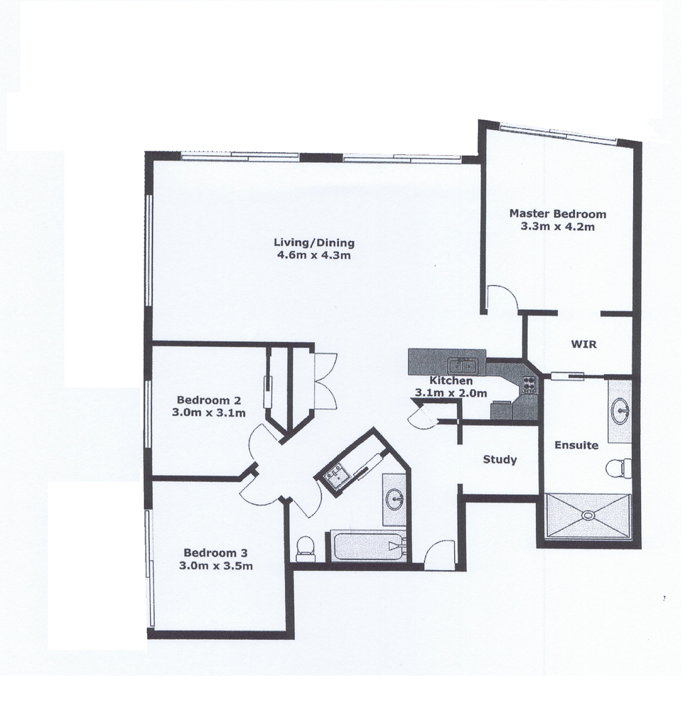 Apartment renovation (Kitchen, WIR, En-Suite and Study)