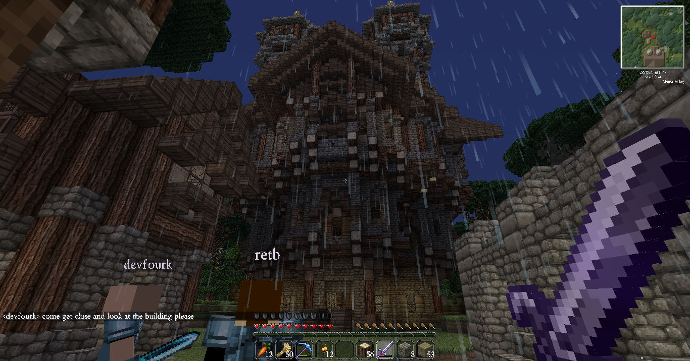 This is the greatest server I have seen. Very friendly No griefing and great builds! Look at this mansion. I beleive its being given away in a contest!