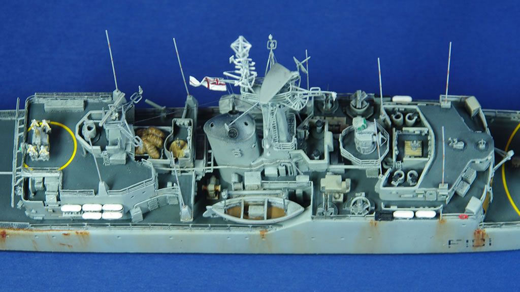 HMS Yarmouth South Atlantic June 1982 Ready for Inspection